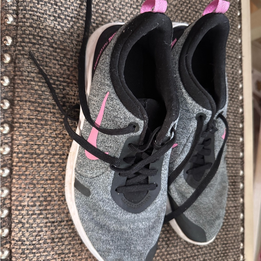 Women's Gray and Pink Athletic Shoes